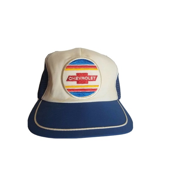Vintage Other - Vintage Chevrolet Patch Trucker Hat Snapback Chevy